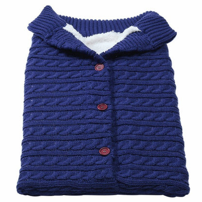 Gigoteuse pour poussette en tricot à boutons pour bébé - Paradis du bébé