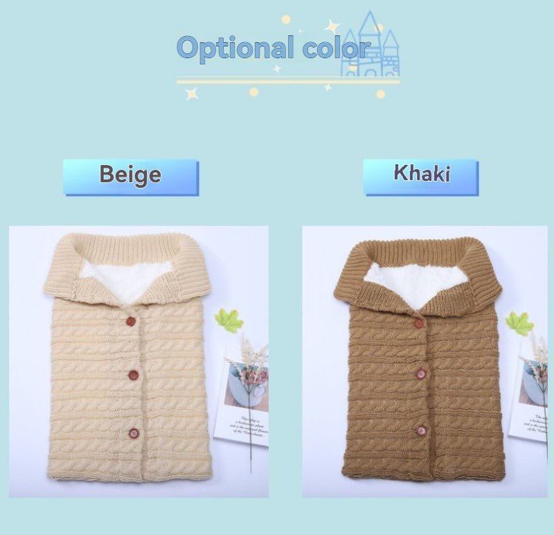 Gigoteuse pour poussette en tricot à boutons pour bébé - Paradis du bébé