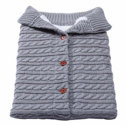 Gigoteuse pour poussette en tricot à boutons pour bébé - Paradis du bébé