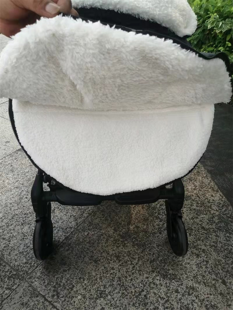 Housse et coupe vent pour poussette  ajustable