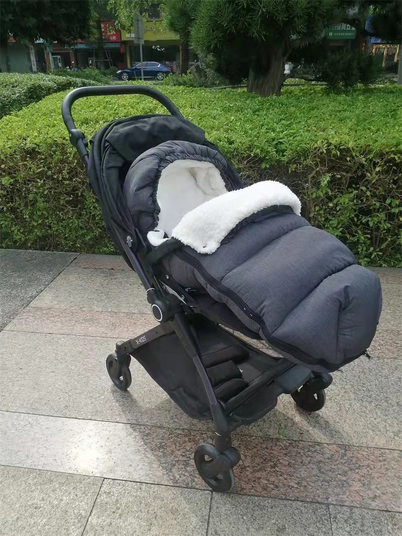 Housse et coupe vent pour poussette hivernal