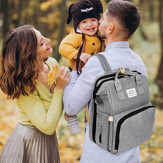 Lit voyage bébé BigBackpack rose sac à dos 