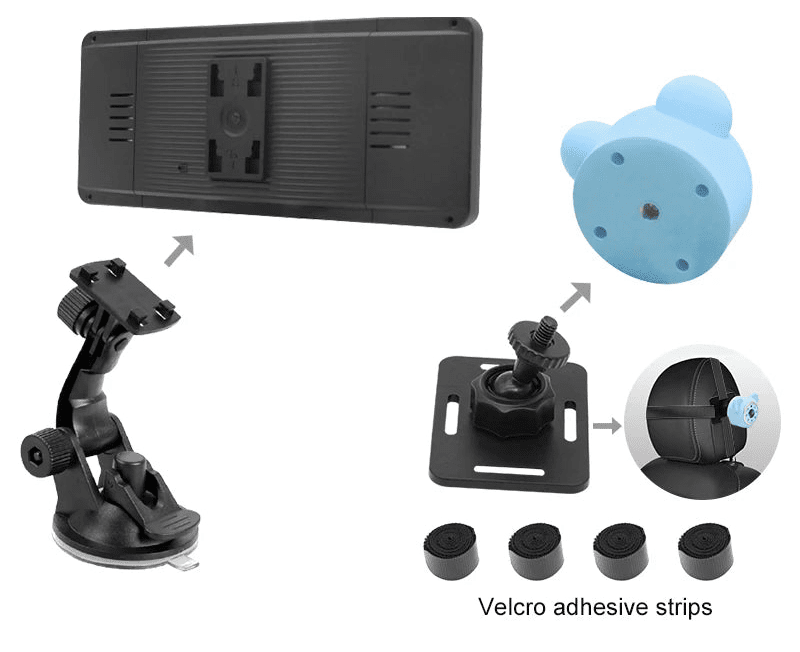 Miroir bébé voiture VisioNuit adapté