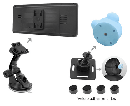 Miroir bébé voiture VisioNuit adapté