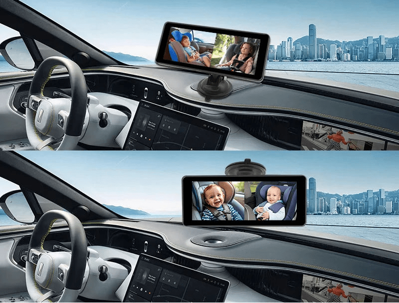 Miroir bébé voiture VisioNuit rassurant