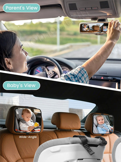 Miroir voiture bébé Incassable Sécurité garantit