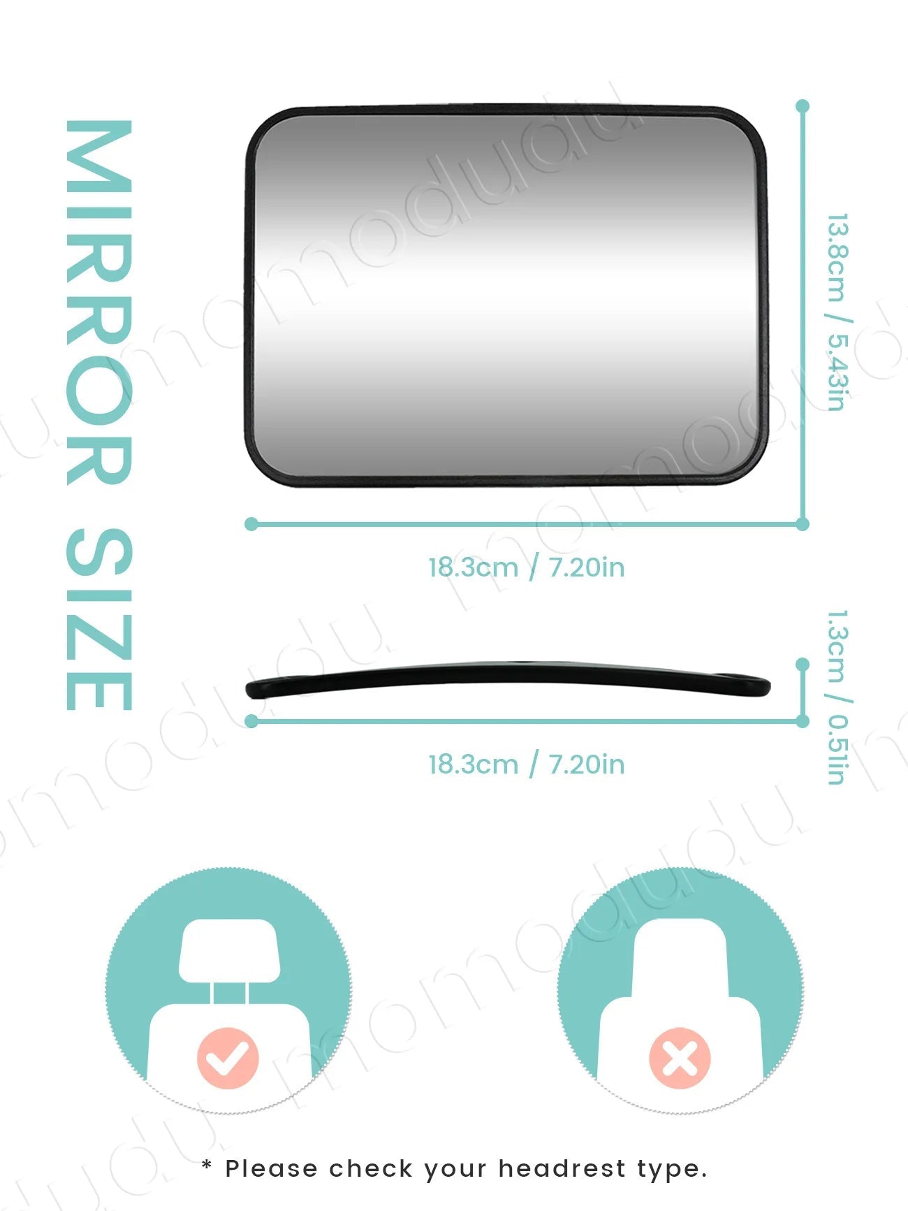 Miroir voiture bébé Incassable Sécurité sécuritaire