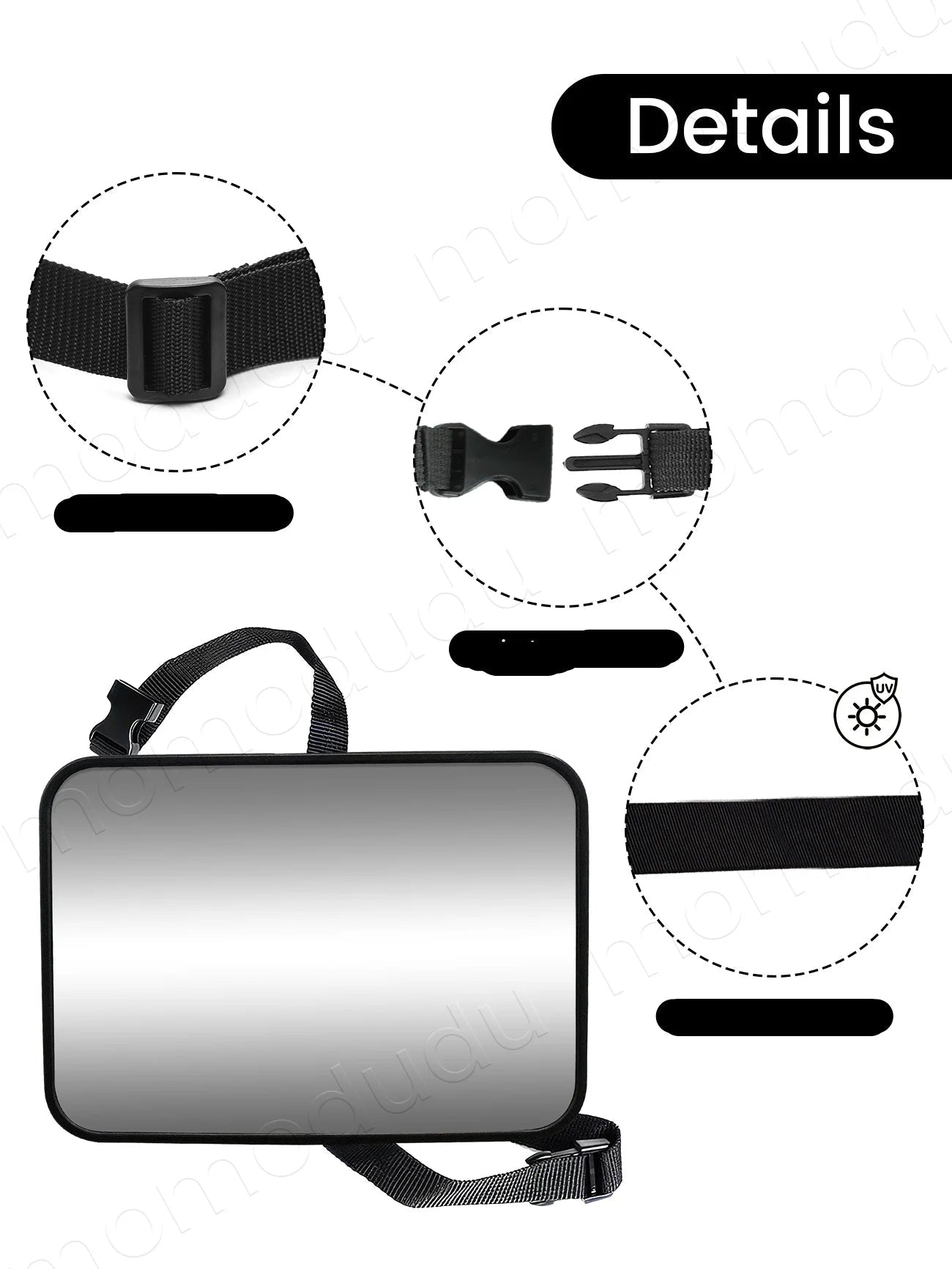 Miroir voiture bébé Sécurité Plus attache facile