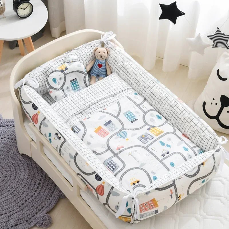 Nid d'ange bébé en coton | Cocon portable rassurant - Paradis du bébé