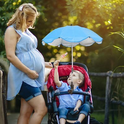 Ombrelle pour poussette | Anti - UV SPF50+ - Paradis du bébé