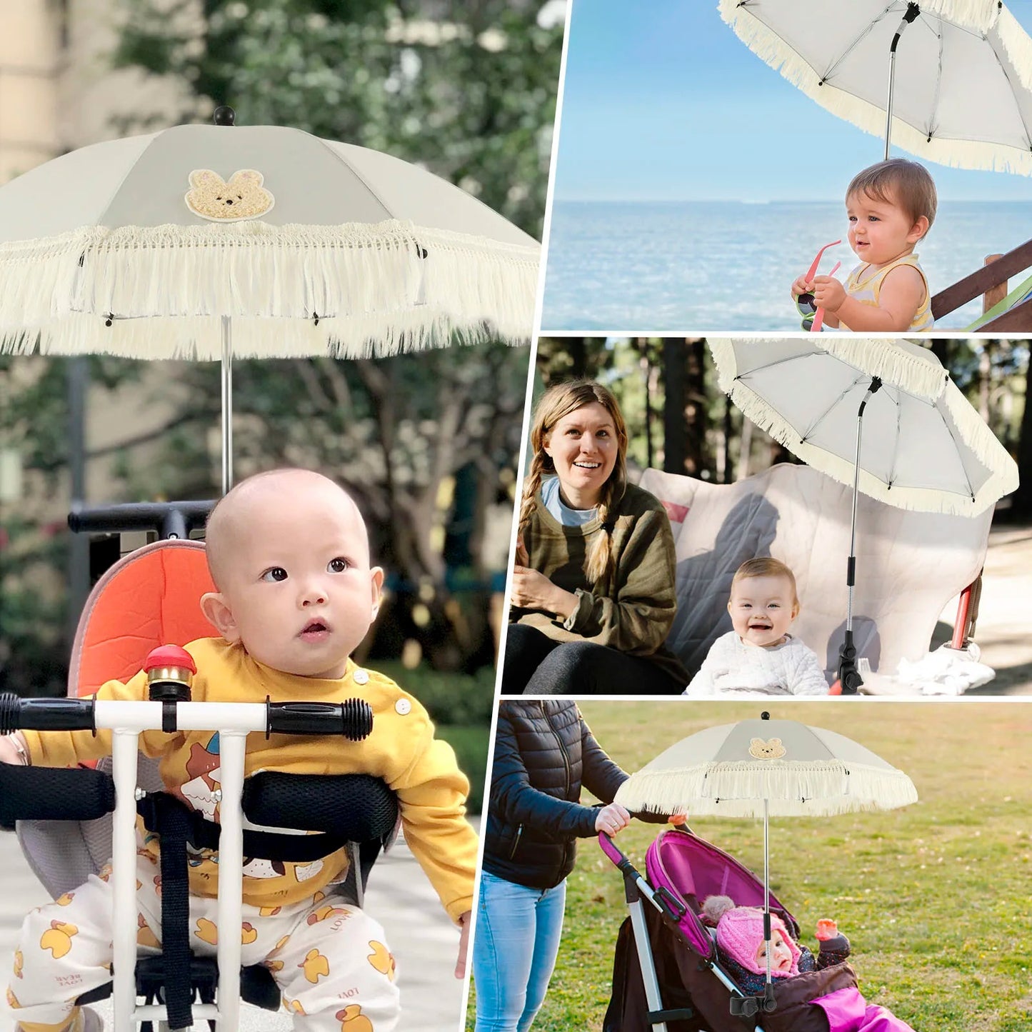 Ombrelle poussette | Protection UPF40 - Paradis du bébé