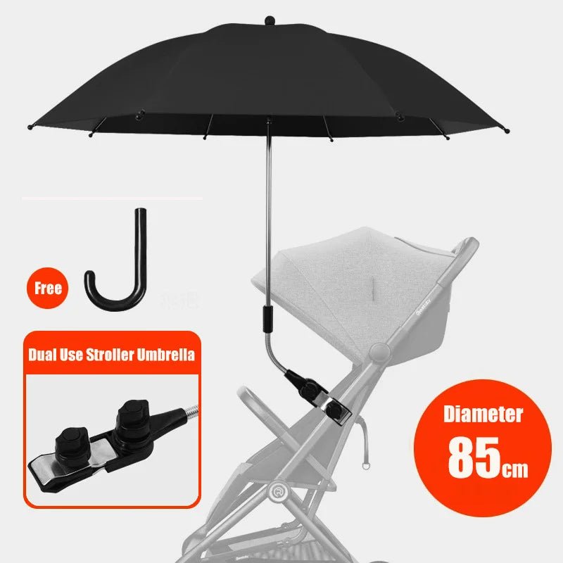 Ombrelles pour poussette | Protection UV 360 ajustable - Paradis du bébé
