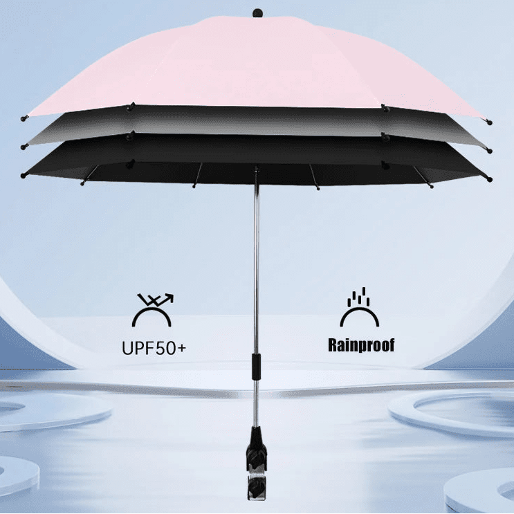 Ombrelles pour poussette | Protection UV 360 ajustable - Paradis du bébé