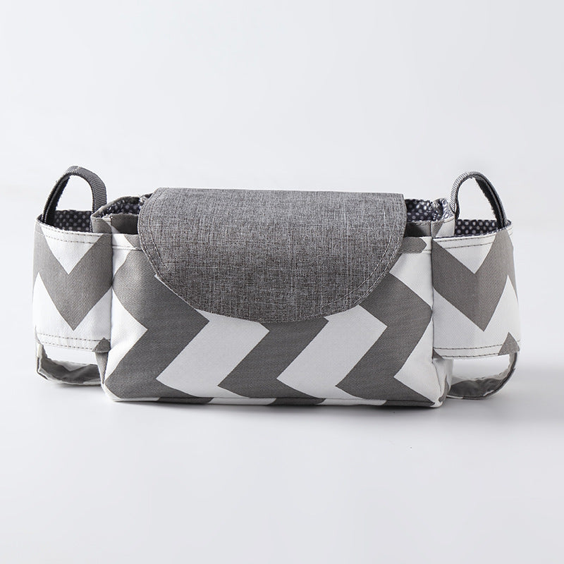 organisateur de poussette chic gris