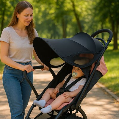 pare-soleil pour poussette unisexe
