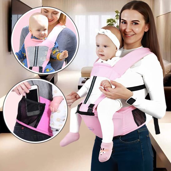 Porte bébé ergonomique Confort premium compartiments multiples