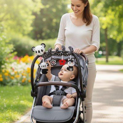 Spirale d'activité bébé | Éveil Sensoriel Coloré