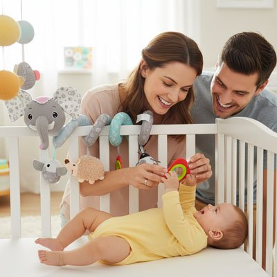 Spirale d'activité bébé | Éveil Sensoriel Coloré