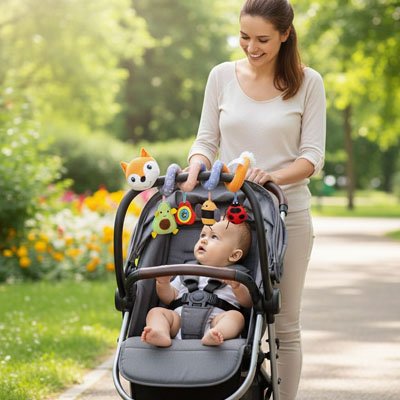 Spirale d'activité bébé | Éveil Sensoriel Coloré