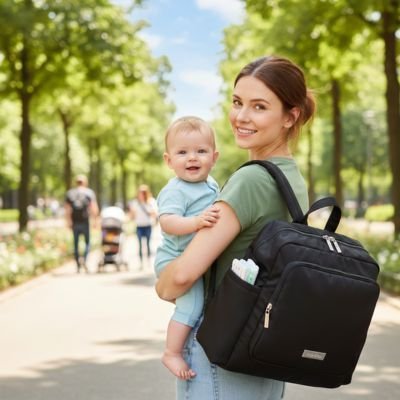 Sac à dos à langer | Élégance Pratique - Paradis du bébé