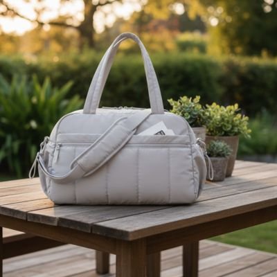 sac a langer bebe élégant gris