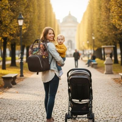 Sac a langer bretelles ajustables