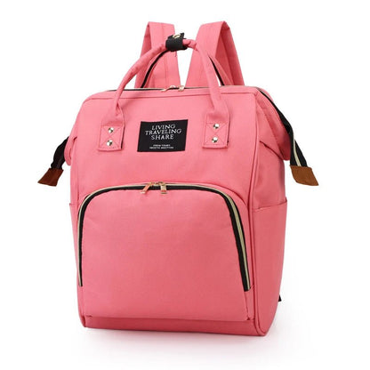 Sac à langer multifonction élégant rose essentiel