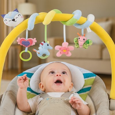 Spirale d'activité bébé | Éveil Sensoriel - Paradis du bébé