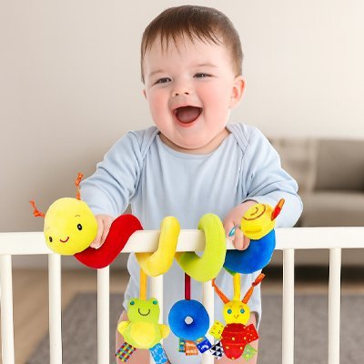 Spirale d'activité bébé | Éveil Sensoriel - Paradis du bébé