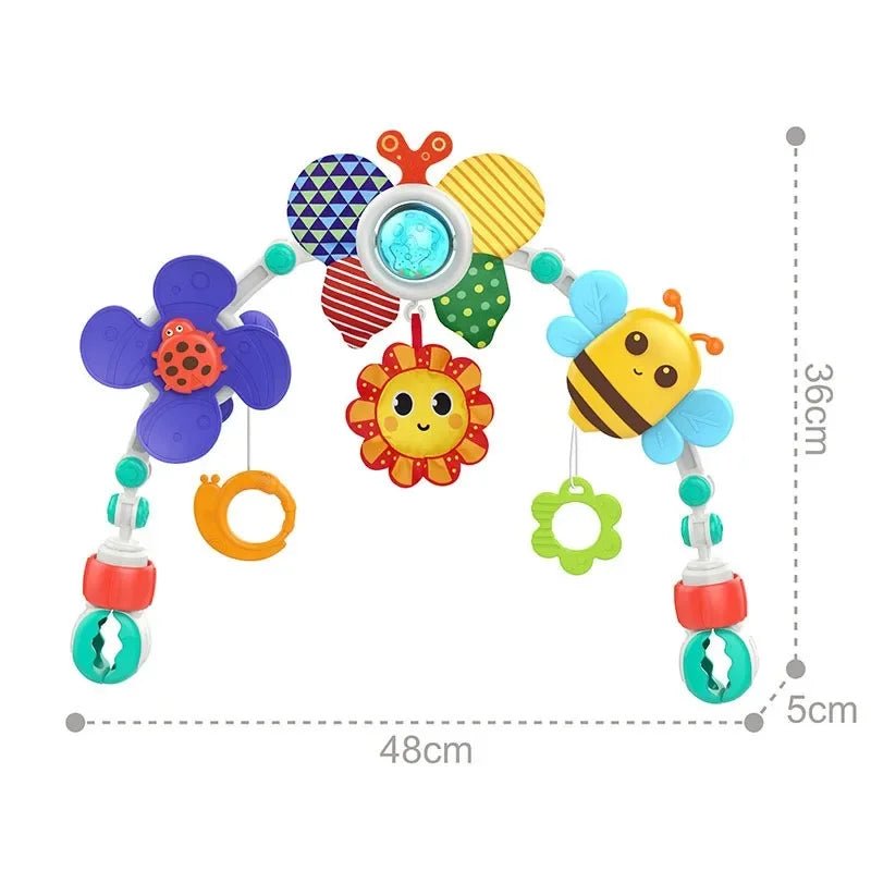 Spirale d'activité bébé Éveil Sensoriel Nomade couleur vive