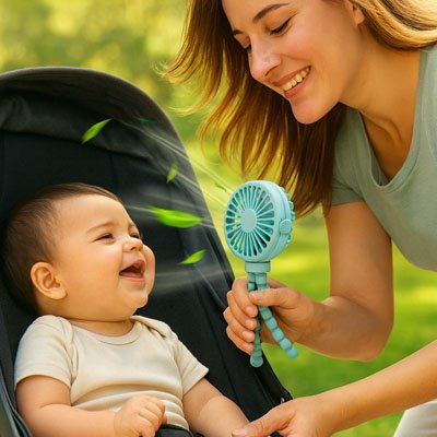 Ventilateur Bébé | SilentAir Rechargeable - Paradis du bébé