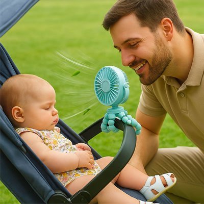Ventilateur Bébé | SilentAir Rechargeable - Paradis du bébé