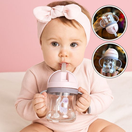 Verre bébé | Anti - fuite ergonomique - Paradis du bébé