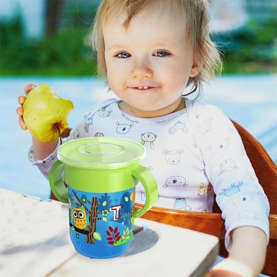 Verre bebe | Ergonomique sans BPA - Paradis du bébé