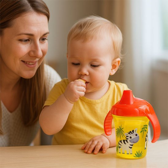 Verre pour bebe | Antifuite Ergonomique - Paradis du bébé